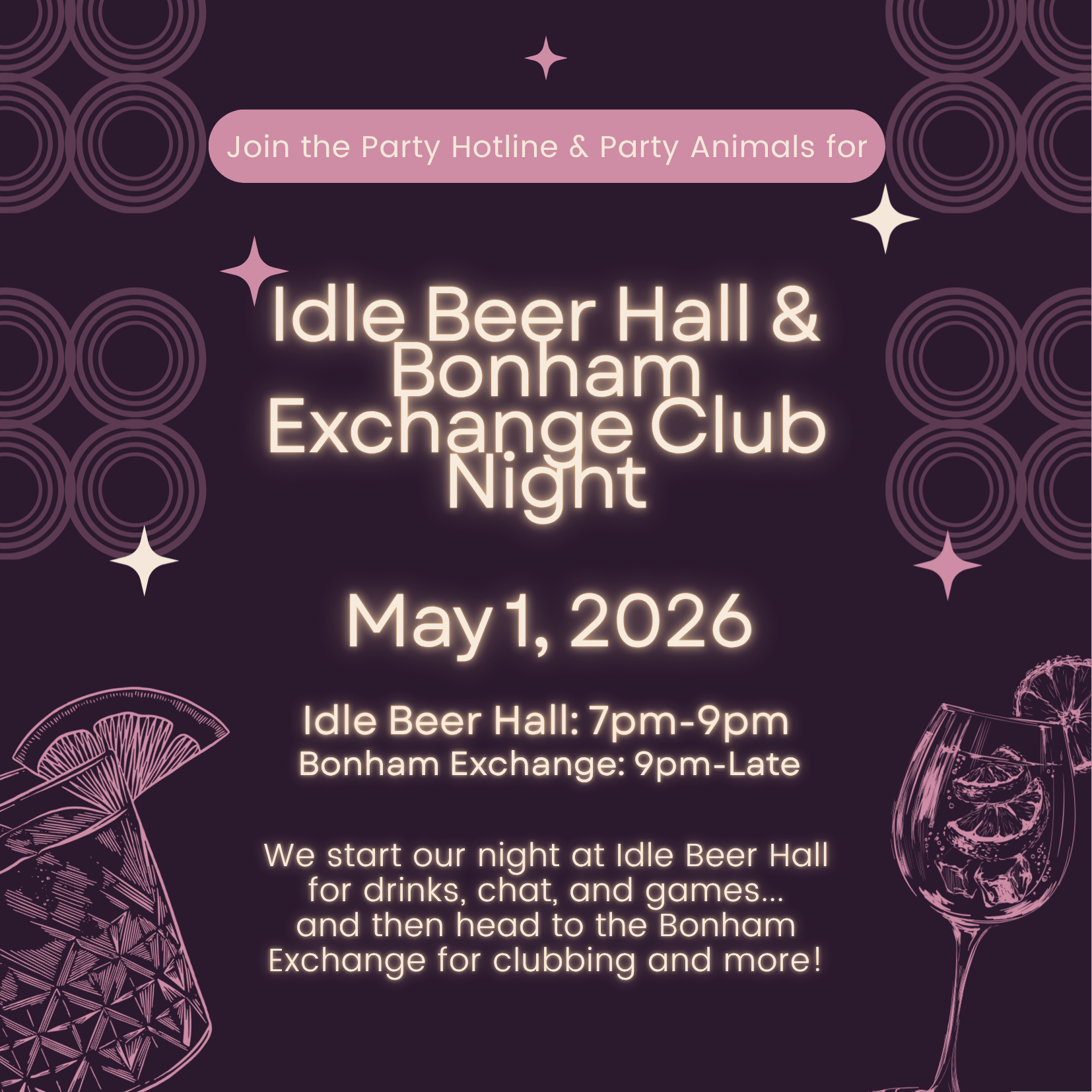 Idle Beer Hall and Bonham Exchange Club Night
