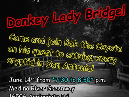 Bob's Cryptid Hunting at Medina River Greenway