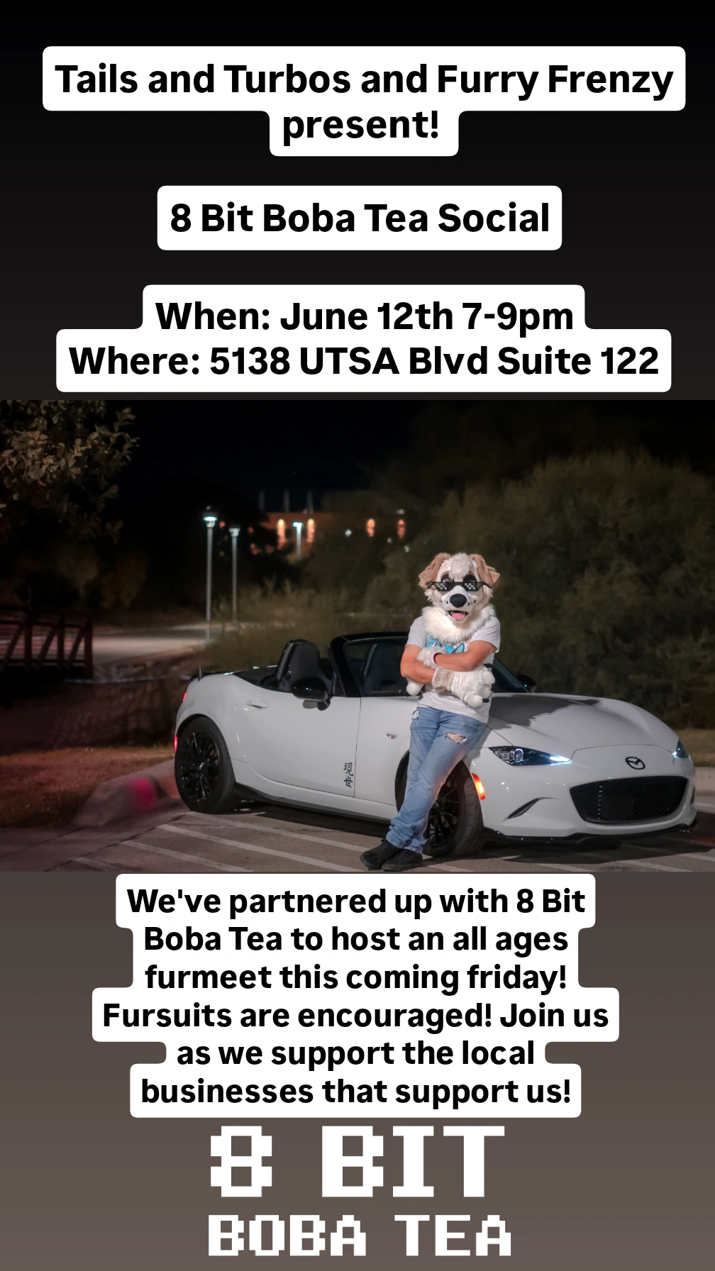 8 Bit Boba Tea Social