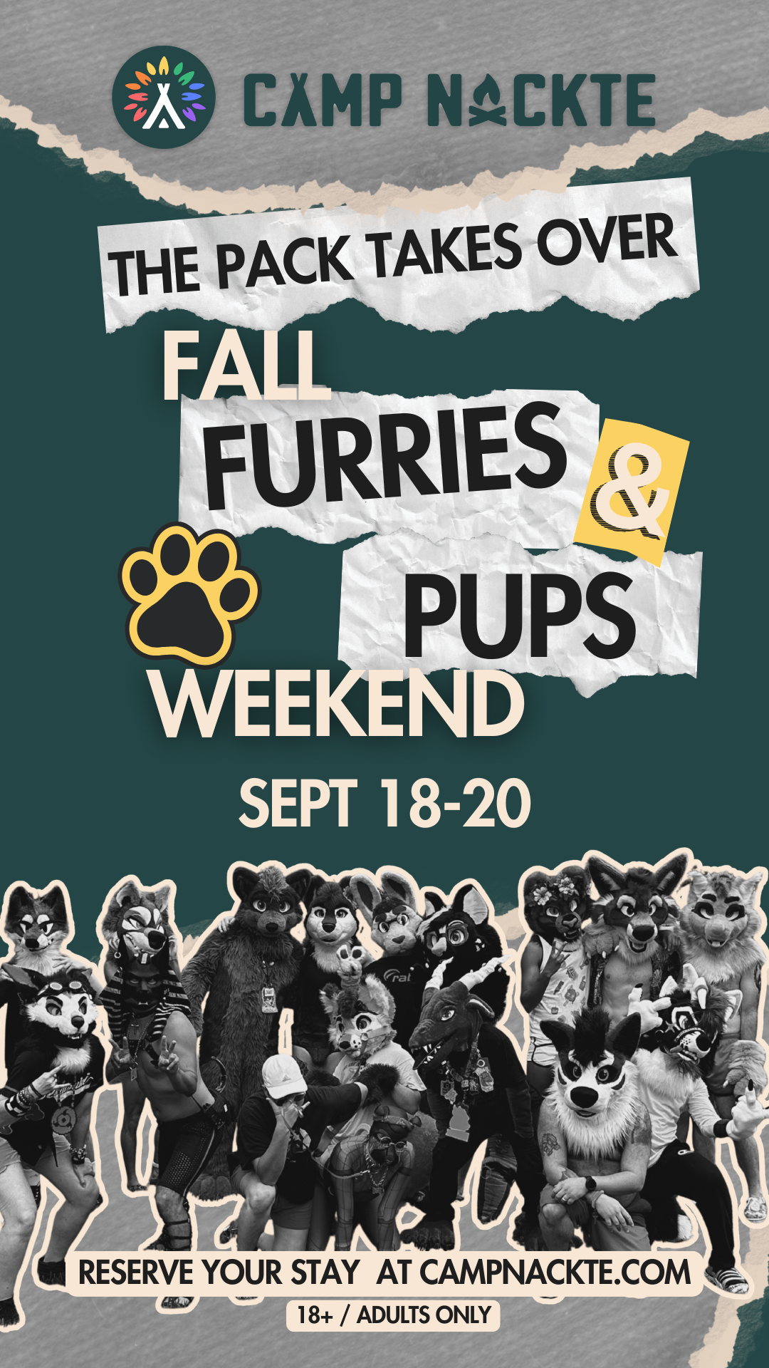 18+ - Fall Furries & Pups @ Camp Nackte